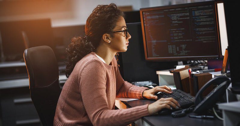 Students learning AI and Data Science at TheCoreSystems