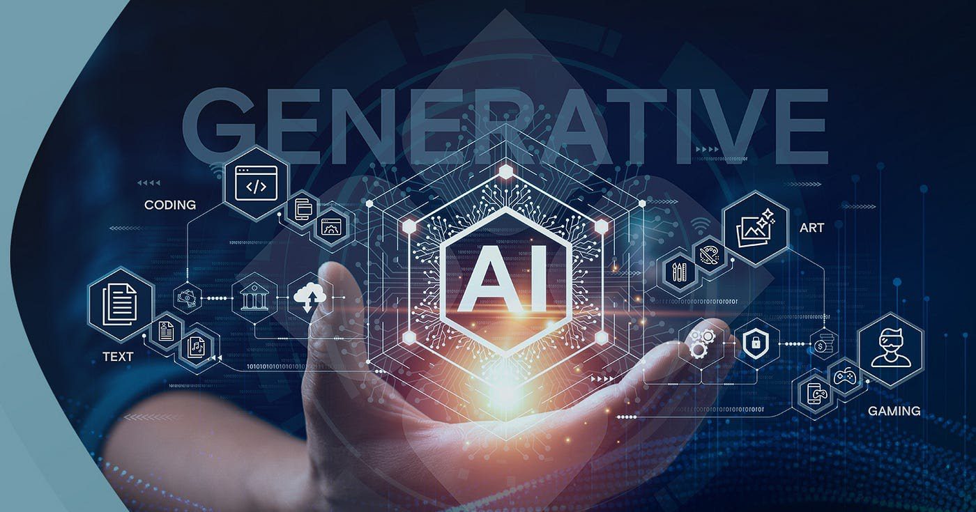 AI engineer presenting generative model output